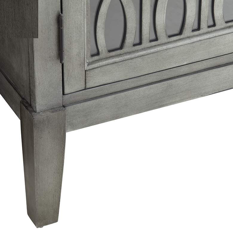 Image 5 Pendleton 36" Wide Gray Wood 2-Shelf Decorative Cabinet more views