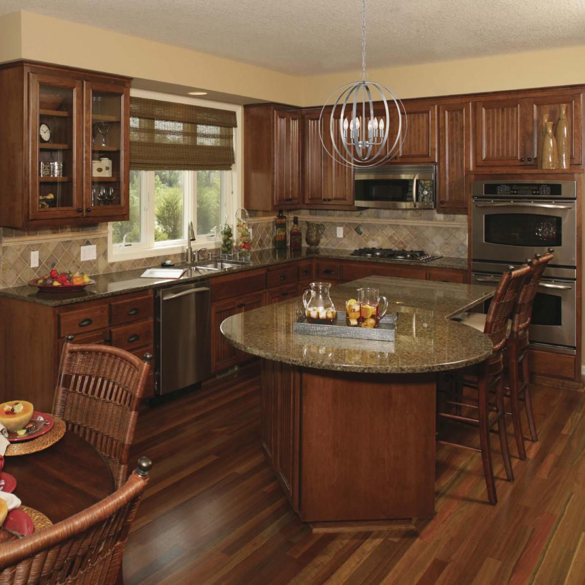 Image 5 Pendleton; 6 Light; Pendant Fixture; Brushed Nickel Finish more views