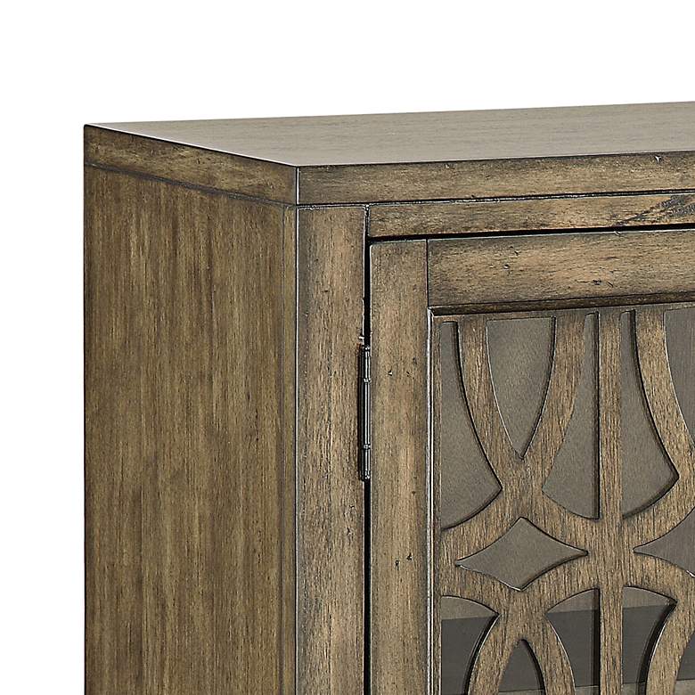 Image 4 Pendleton Kire 40 1/2 inch Wide Glass Door Accent Cabinet more views