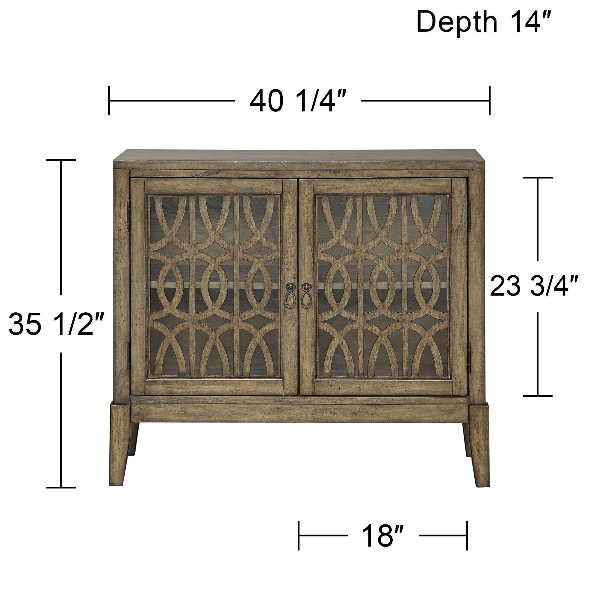 Pendleton Kire 40 1/2" Wide Glass Door Accent Cabinet in scene