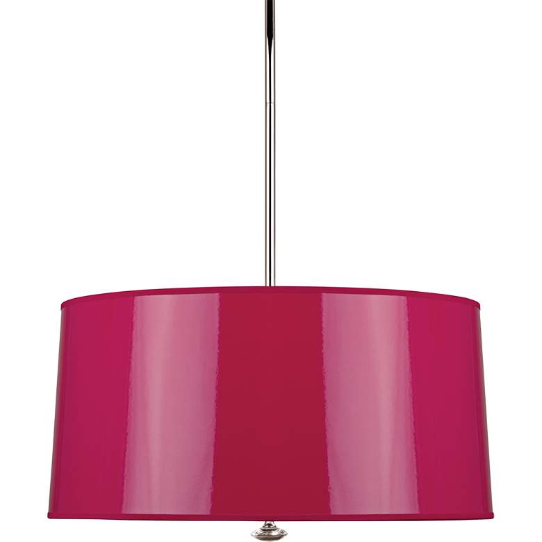 Image 1 Penelope 25 1/2" Wide Fuchsia Polished Nickel Pendant Light