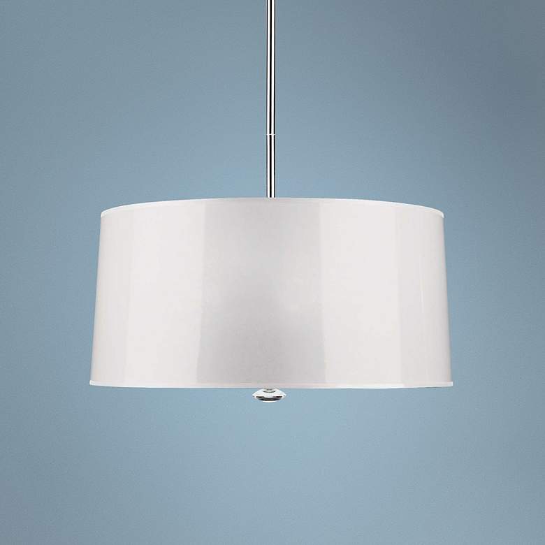 Image 1 Penelope 25 1/2 inch Wide White Pendant Light by Robert Abbey