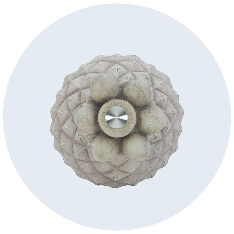 Image 3 Penelope the Pineapple 20" Wide Natural Stone Side Table more views