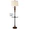 Penfield Tray Table Floor Lamp with Outlet and USB Port