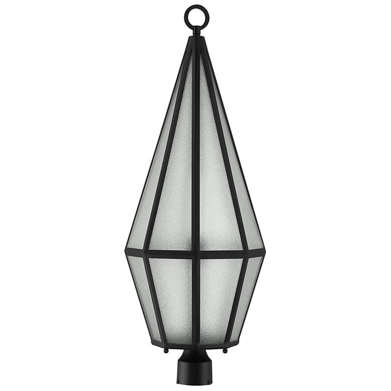Image 2 Peninsula 1-Light Outdoor Post Lantern in Matte Black more views