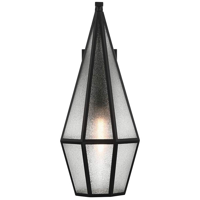 Image 3 Peninsula 1-Light Outdoor Wall Lantern in Matte Black more views