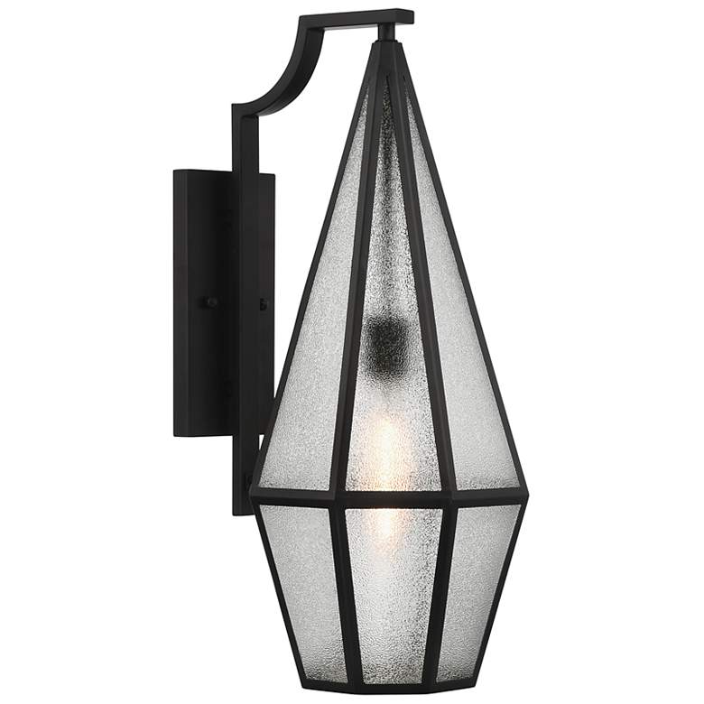 Image 4 Peninsula 1-Light Outdoor Wall Lantern in Matte Black more views