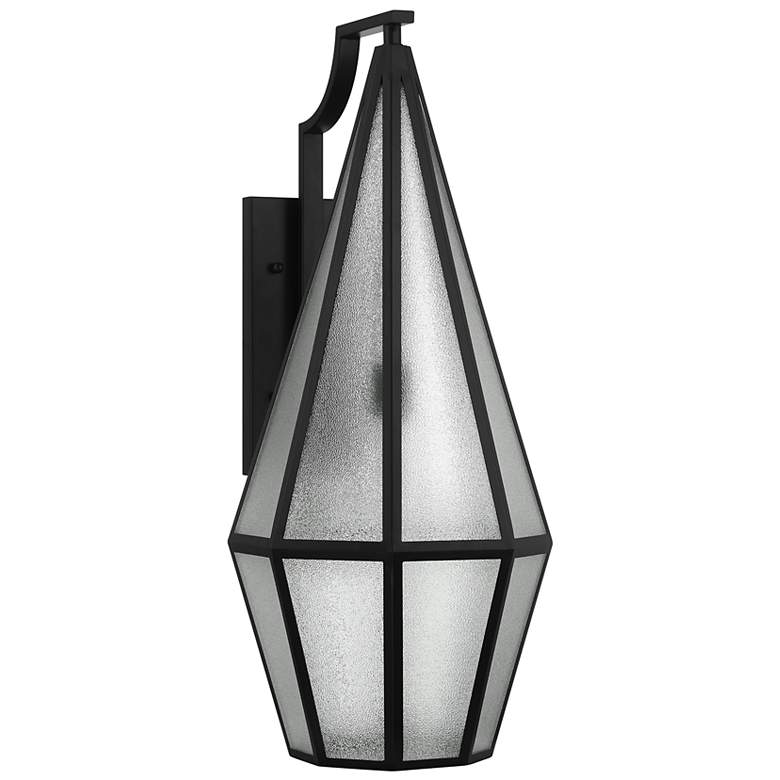 Image 2 Peninsula 1-Light Outdoor Wall Lantern in Matte Black more views