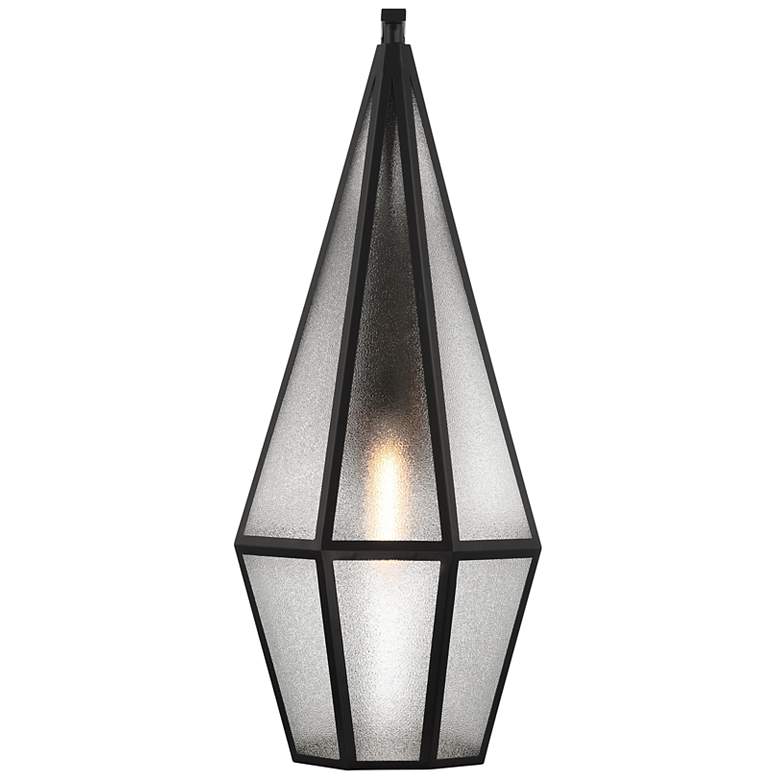 Image 3 Peninsula 1-Light Outdoor Wall Lantern in Matte Black more views