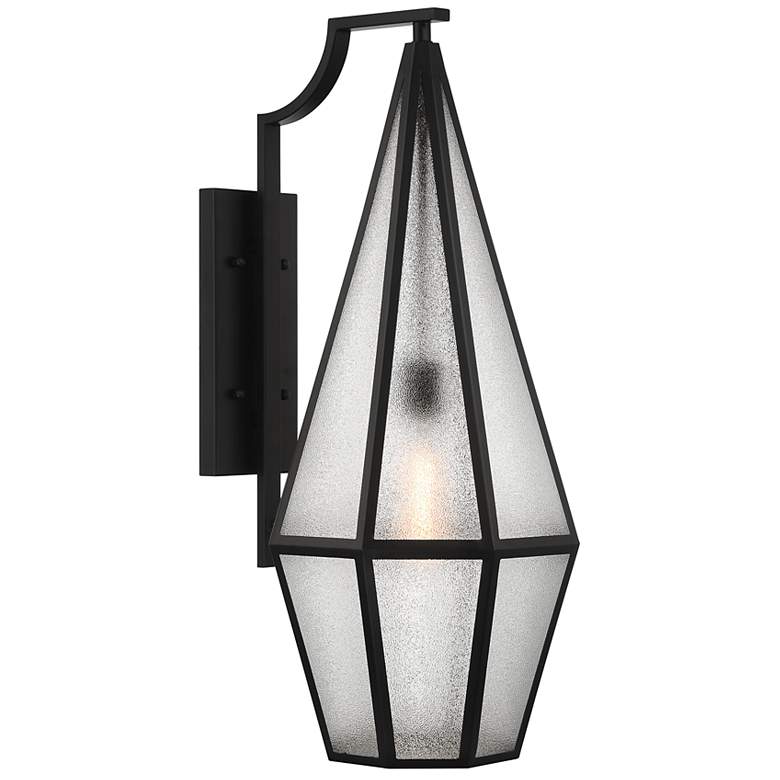 Image 4 Peninsula 1-Light Outdoor Wall Lantern in Matte Black more views