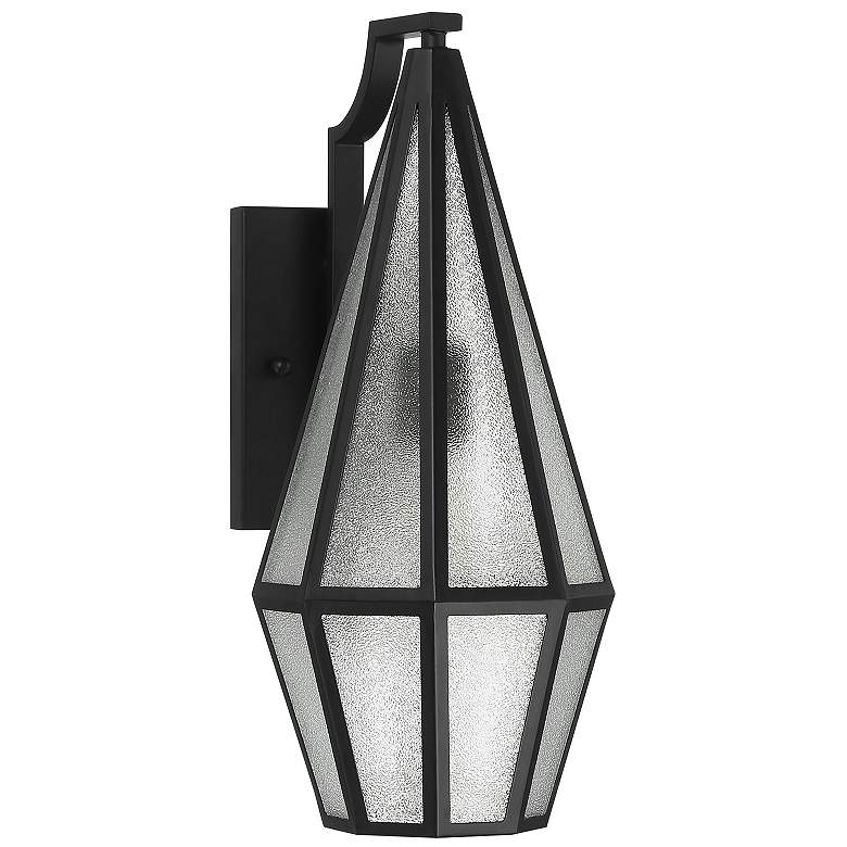 Image 2 Peninsula 1-Light Outdoor Wall Lantern in Matte Black more views