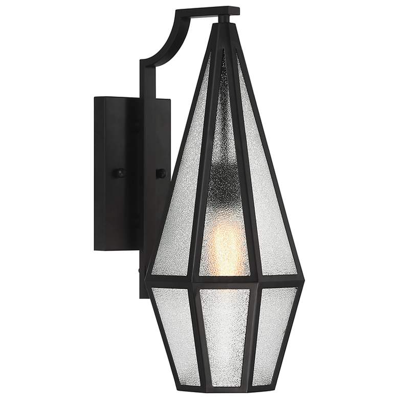 Image 4 Peninsula 1-Light Outdoor Wall Lantern in Matte Black more views