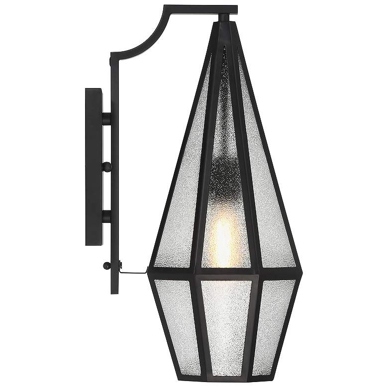 Image 5 Peninsula 1-Light Outdoor Wall Lantern in Matte Black more views
