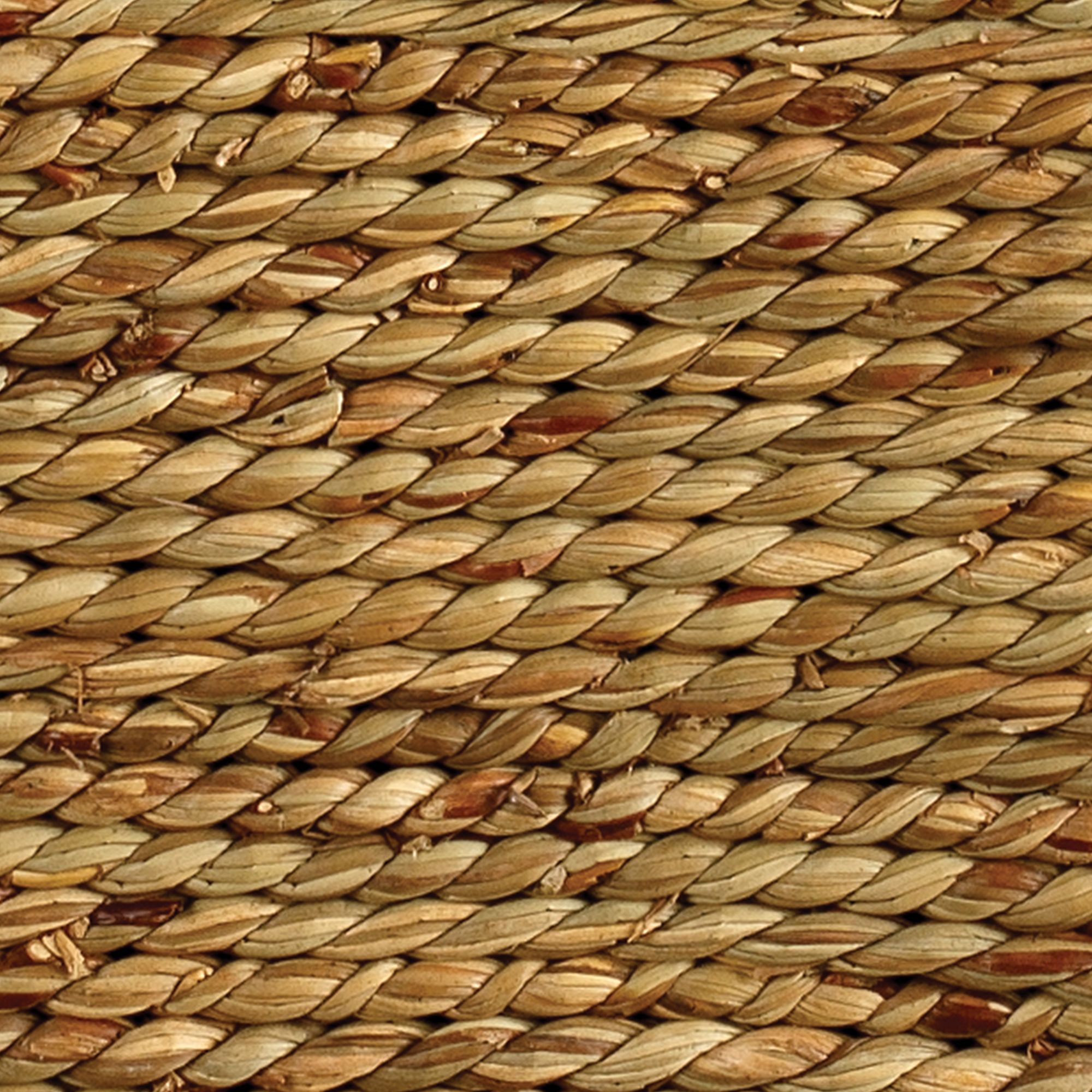 Image 5 Peninsula 14 1/2" Wide Organic Seagrass Hexagonal Side Table more views