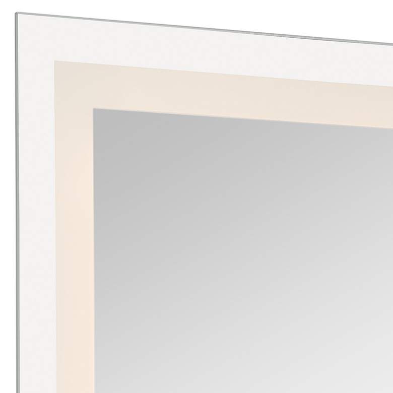 Image 2 Peninsula 36 inch x 48 inch Rectangular LED Lighted Wall Mirror more views