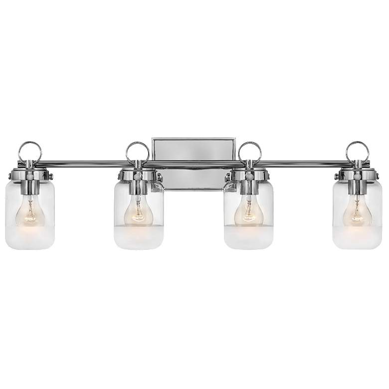 Image 1 Penley 30" Wide Nickel Bath Light by Hinkley Lighting