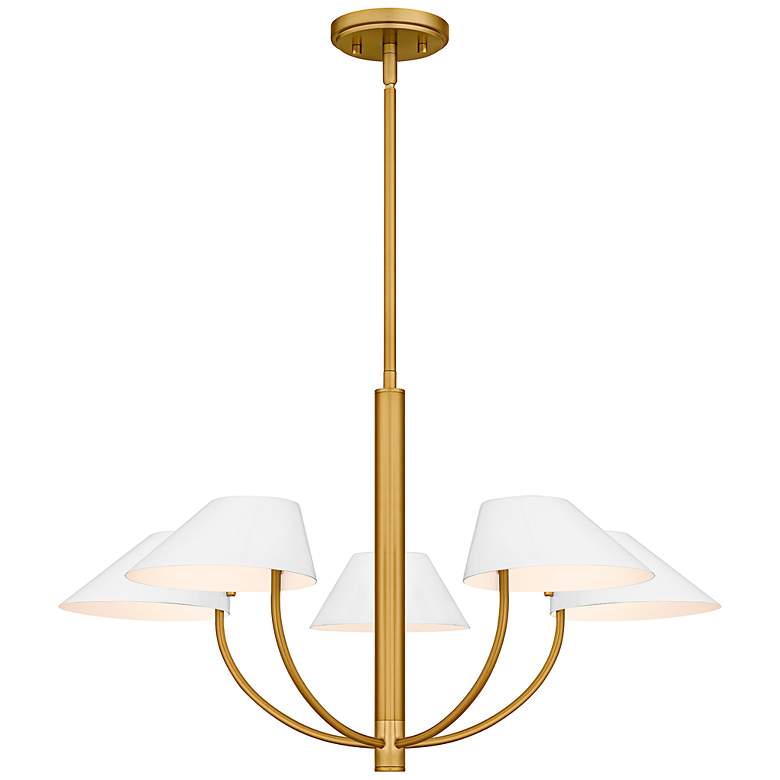 Image 1 Penley 5-Light Brushed Gold Chandelier