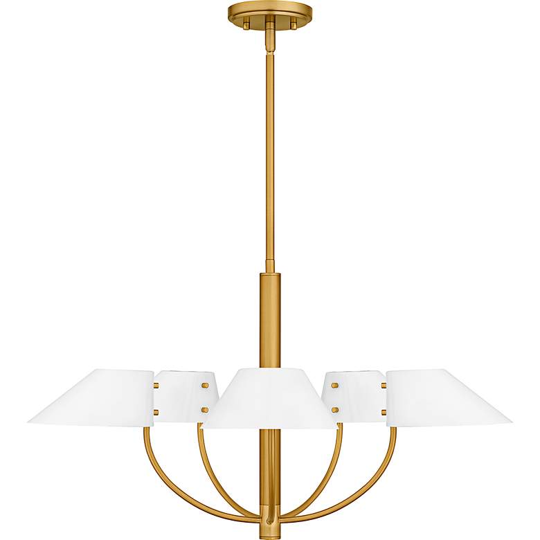 Image 3 Penley 5-Light Brushed Gold Chandelier more views