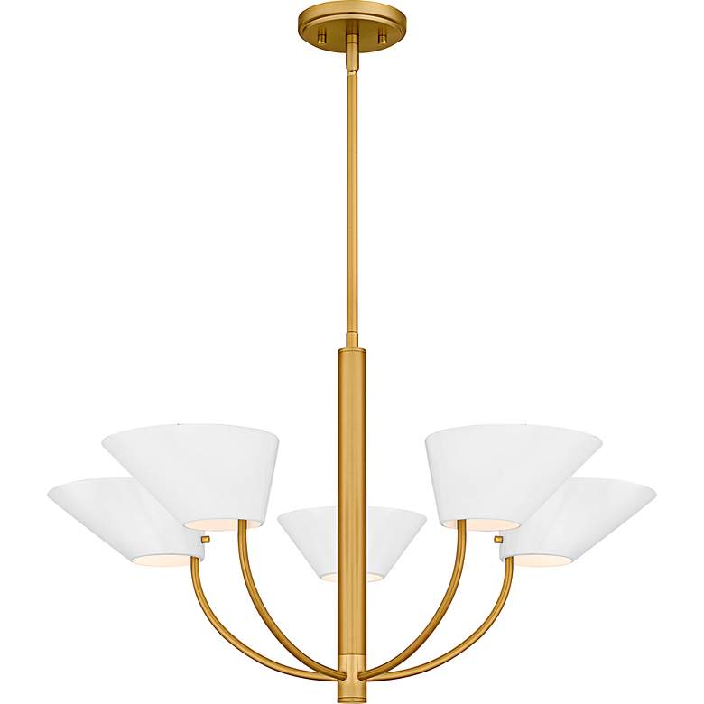 Image 5 Penley 5-Light Brushed Gold Chandelier more views