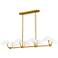 Penley 6-Light Brushed Gold Linear Chandelier