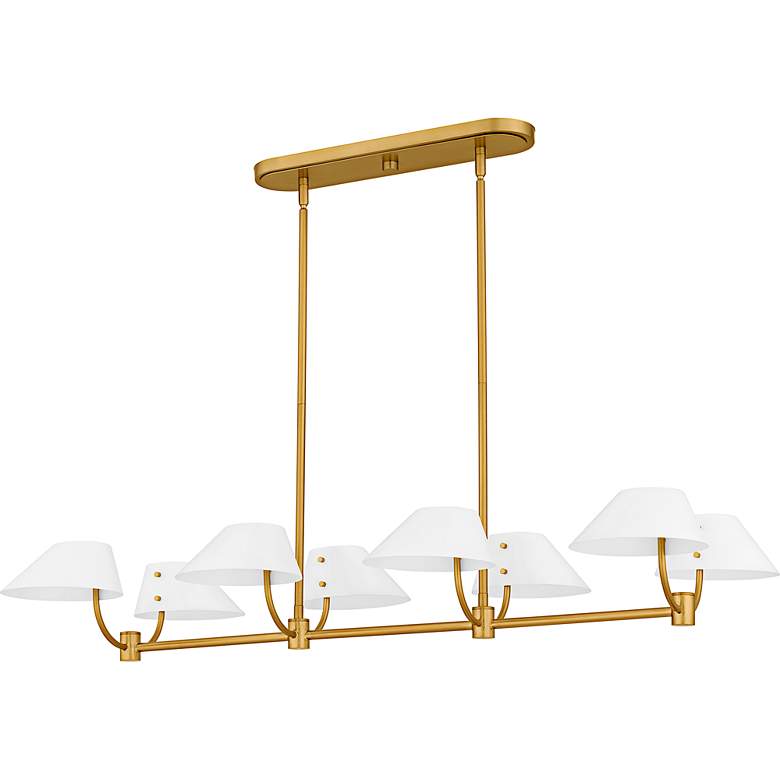 Image 2 Penley 6-Light Brushed Gold Linear Chandelier more views