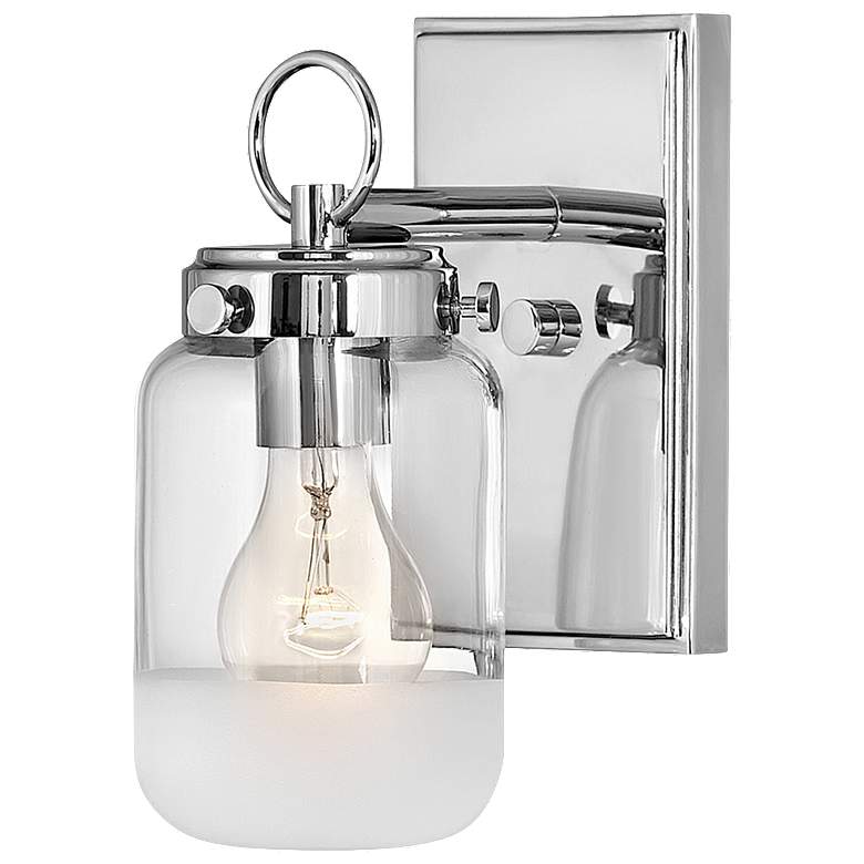 Image 1 Penley 9 3/4" High Nickel Wall Sconce by Hinkley Lighting
