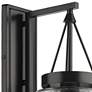 Penn 11" Wide Matte Black 1-Light Wall Sconce with Clear Glass