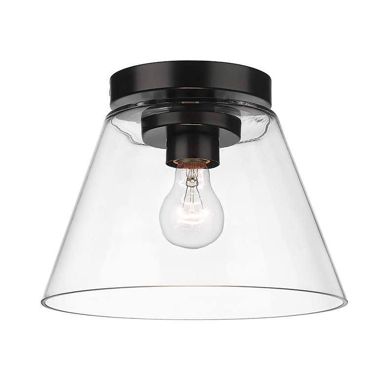 Image 2 Penn 11" Wide Matte Black Ceiling Light more views