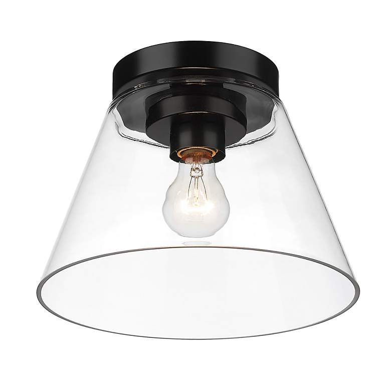 Image 3 Penn 11" Wide Matte Black Ceiling Light more views