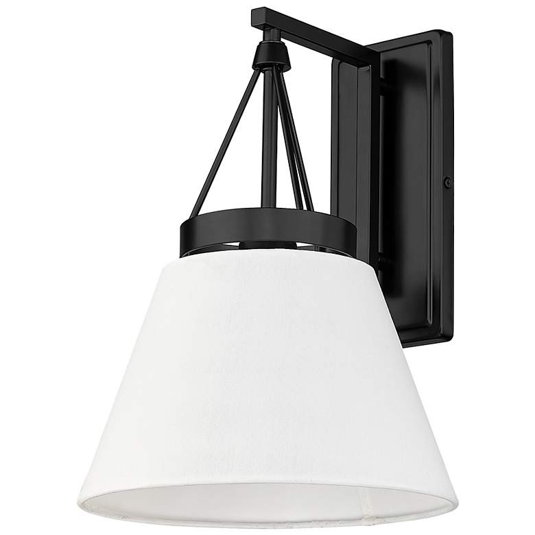 Image 2 Penn 15 1/2" High Matte Black Wall Sconce
