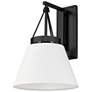 2_Penn 15 1/2" High Matte Black Wall Sconce