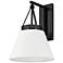 Penn 15 1/2" High Matte Black Wall Sconce