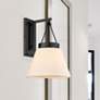 1_Penn 15 1/2" High Matte Black Wall Sconce