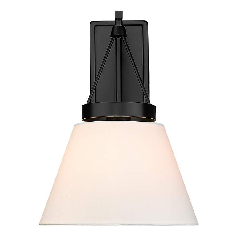 Image 3 Penn 15 1/2" High Matte Black Wall Sconce more views