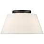 3_Penn 16" Wide Matte Black White 3-Light Ceiling Light more views
