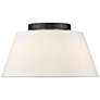 4_Penn 16" Wide Matte Black White 3-Light Ceiling Light more views