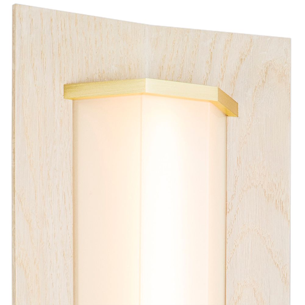 Image 2 Penna 16 16 1/2" High White Washed Oak 2700K LED Wall Sconce Made to O more views
