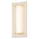 Penna 16.5" Distressed Brass & White Washed Oak Dimmable 2700K LED