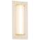 Penna 16 LED Sconce - Brushed Brass - White Washed Oak - 3500K