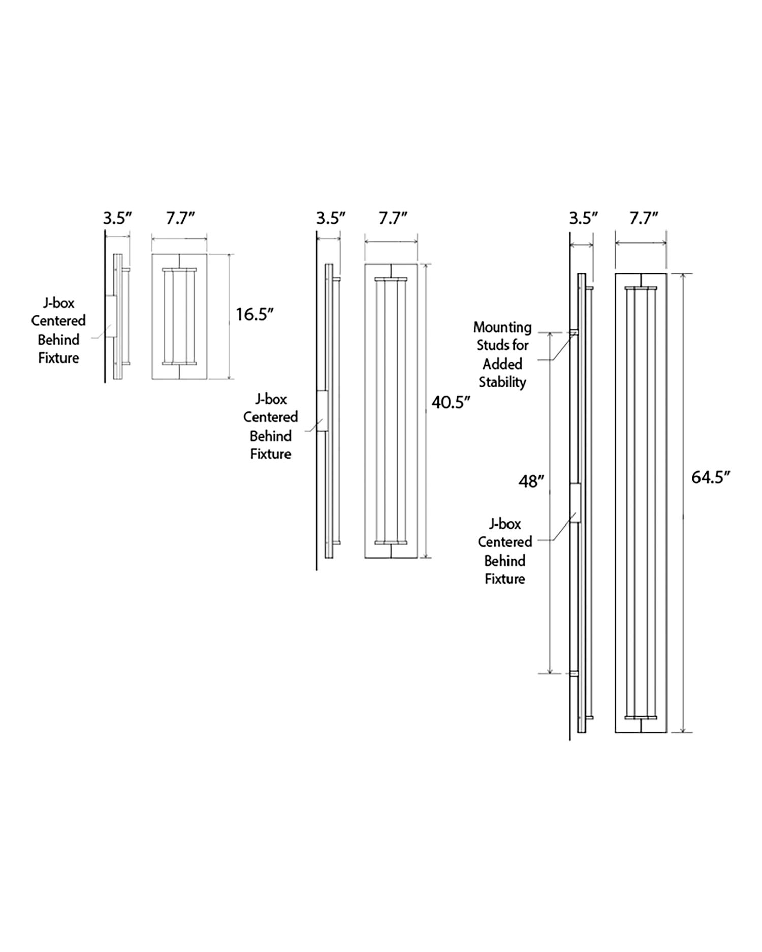 Image 4 Penna 40.5" Distressed Brass & Walnut 4000K LED Sconce more views
