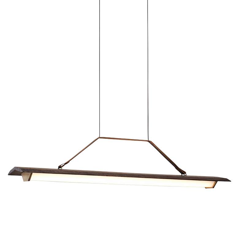 Image 4 Penna 40 1/2"W Brass 2700K LED Kitchen Island Light Pendant more views