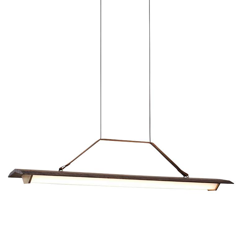 Image 4 Penna 40 1/2 inchW Brass 2700K LED Kitchen Island Light Pendant more views