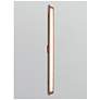 1_Penna 64.5" Brushed Brass & Walnut 4000K LED Sconce