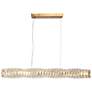 1_Pennieway 38 1/2" Wide Gold LED Island Chandelier