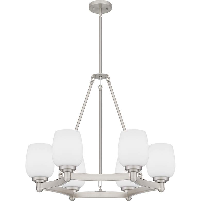Image 3 Penning 6-Light Brushed Nickel Chandelier more views