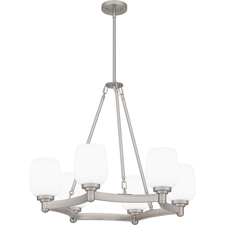 Image 6 Penning 6-Light Brushed Nickel Chandelier more views