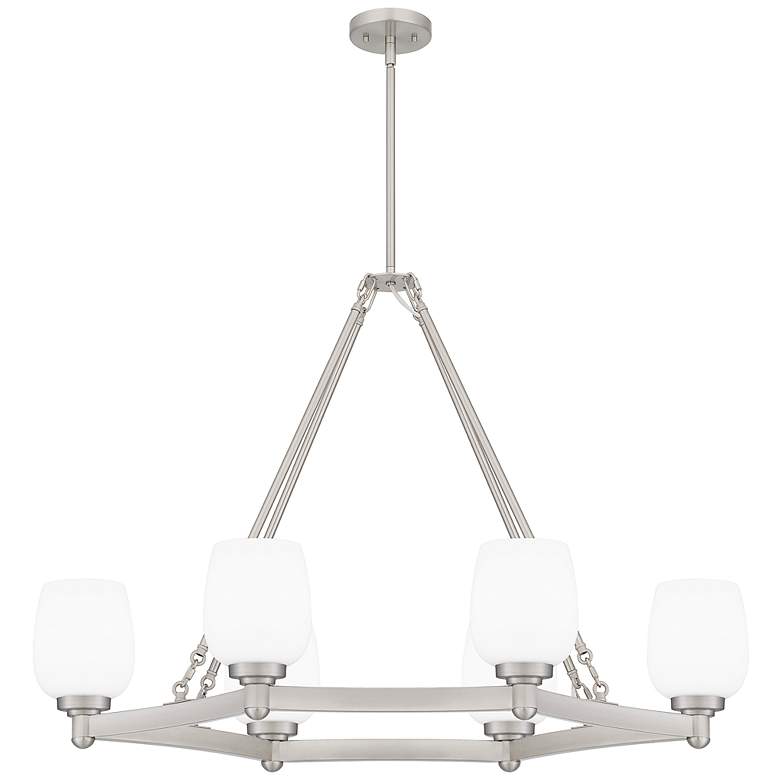 Image 2 Penning 6-Light Brushed Nickel Island Light