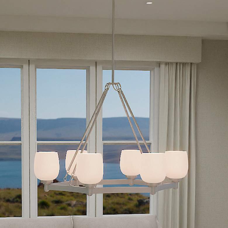 Image 1 Penning 6-Light Brushed Nickel Island Light