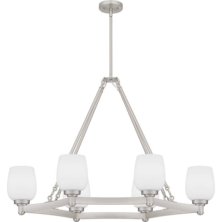 Image 4 Penning 6-Light Brushed Nickel Island Light more views