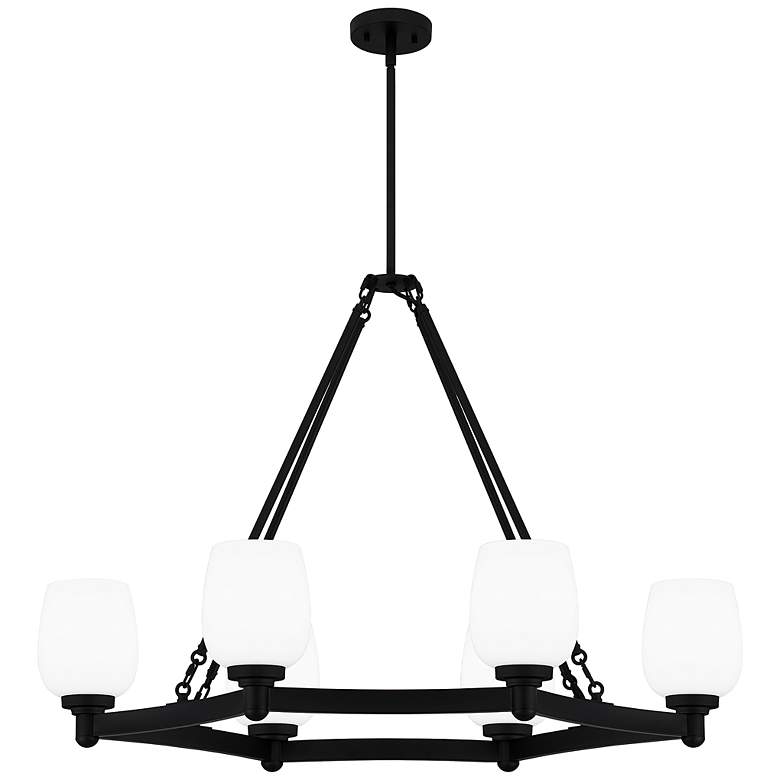Image 2 Penning 6-Light Matte Black Island Light